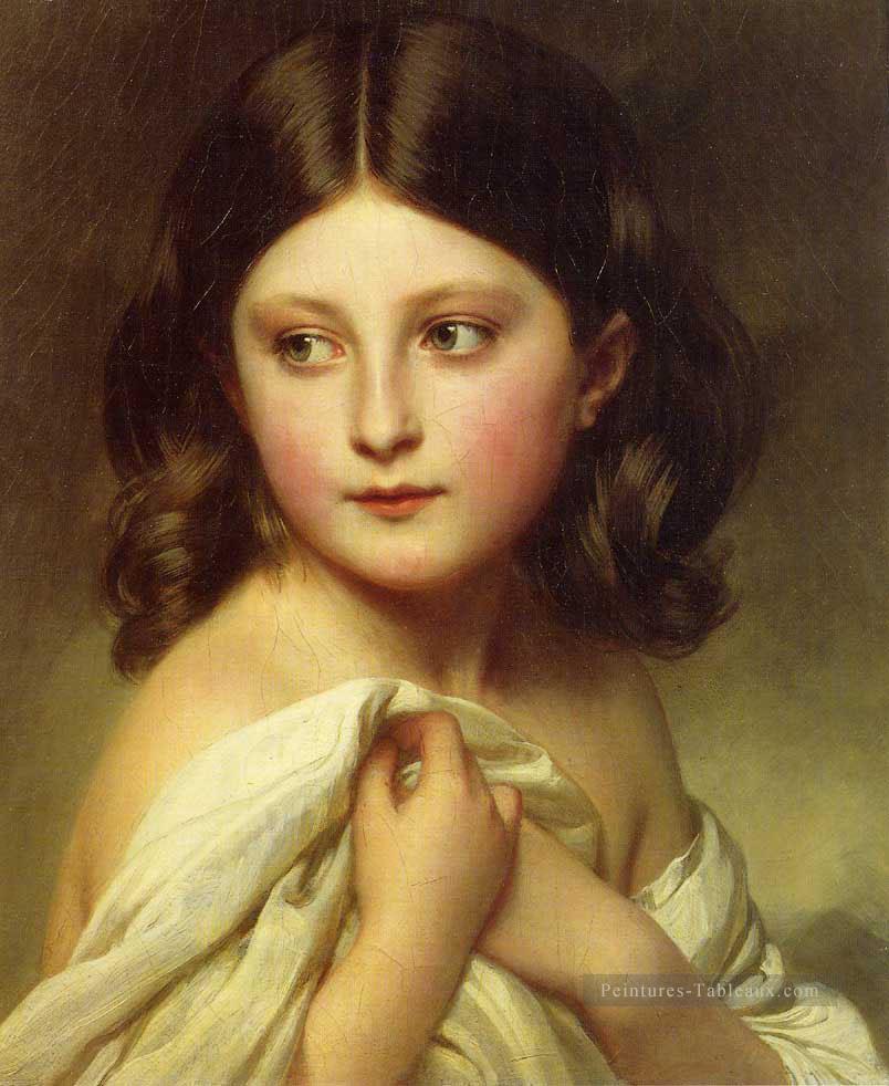 Une jeune fille appelée princesse Charlotte portrait royauté Franz Xaver Winterhalter Peintures à l'huile